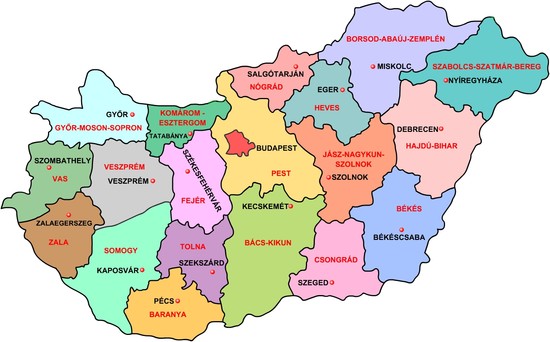 Megyék mozaikja