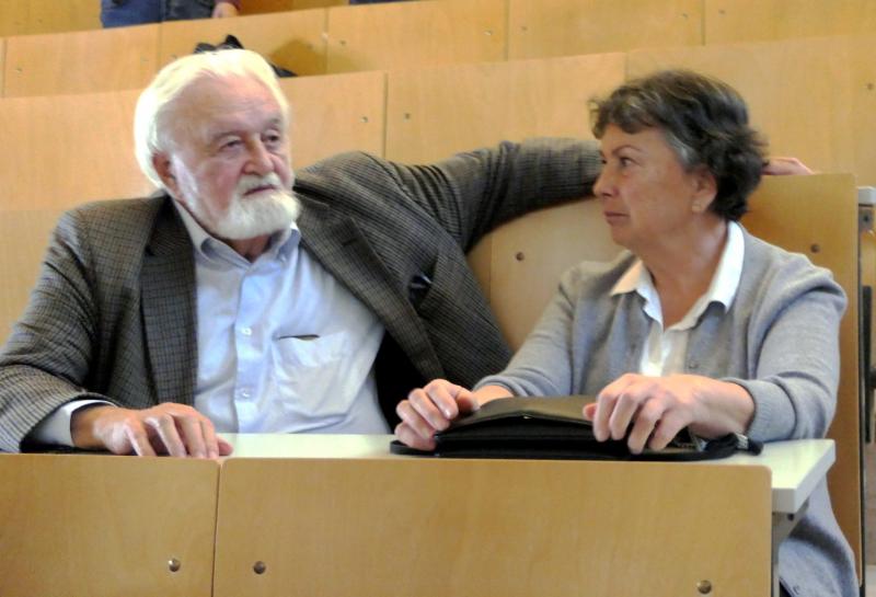 Dömölki Bálint és az ötletgazda, Kovács Györgyné Emőke