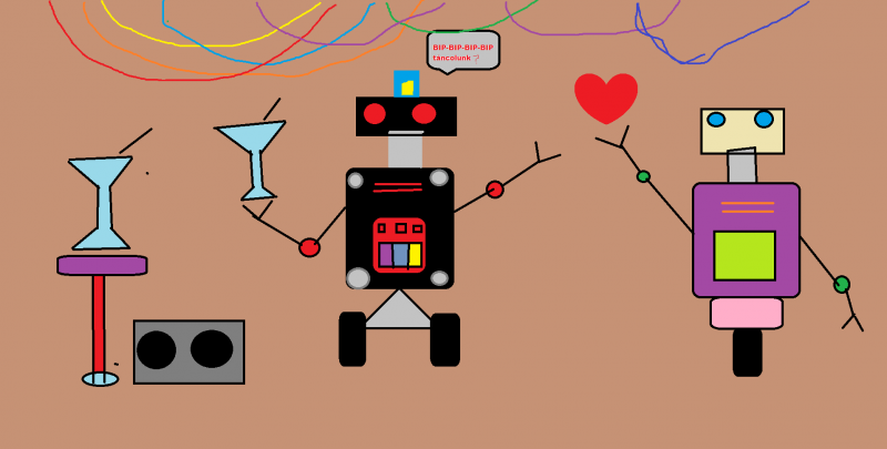 Robot gyermekrajz 2.