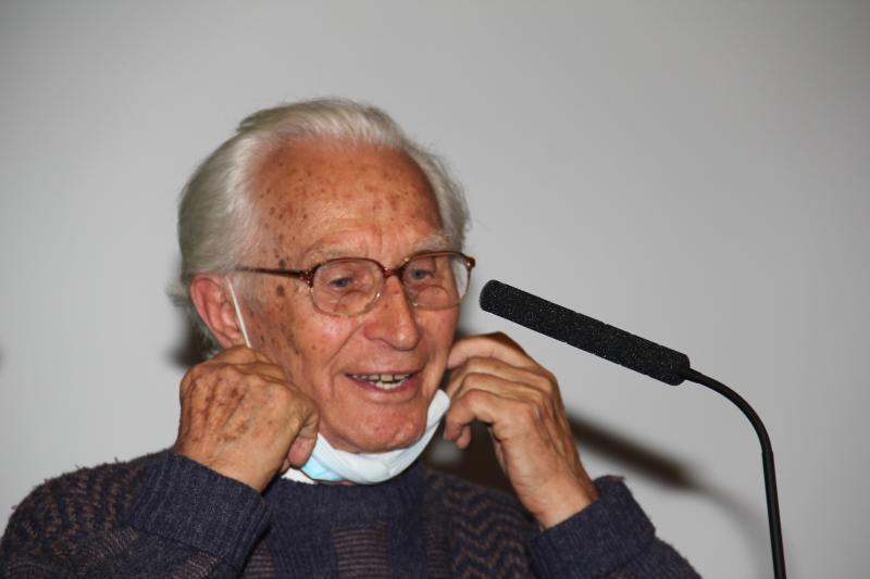 Obádovics J. Gyula, az NJSZT iTF tiszteletbeli elnöke. Fotó: Neumann Társaság