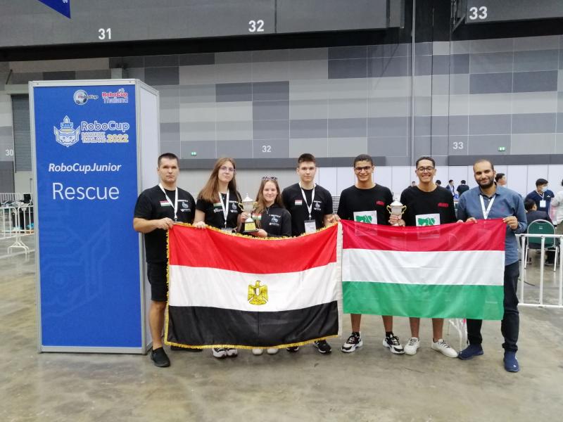 Magyar és egyiptomi csapatok