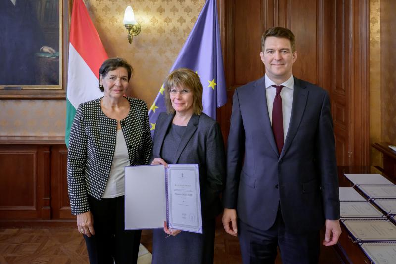 Berta Ildikó a díjátadón
