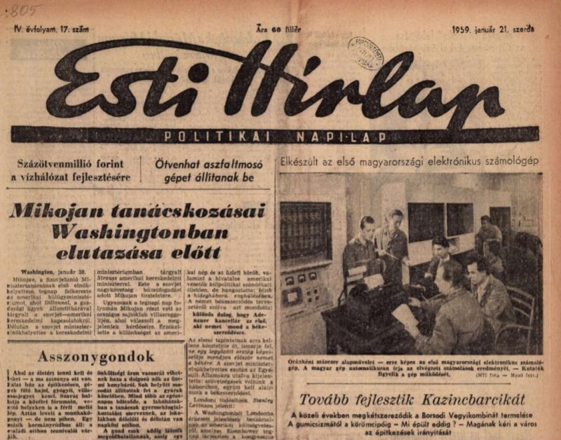 Esti Hírlap 1959