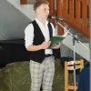 Április 12-én megnyílt a Kaposvári Táncsics Gimnáziumban a Neumann 120 vándorkiállításunk