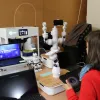 Robotszínház is volt a robotfoci-meccsek mellett a Magyar Ifjúsági Robot Kupa nyíregyházi ligáján